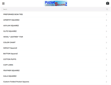 Tablet Screenshot of pocketsquarez.com